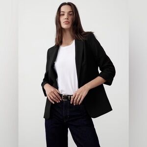 NWT Banana Republic Black One Button Blazer Classic
Tailored Career Jacket Sz 10